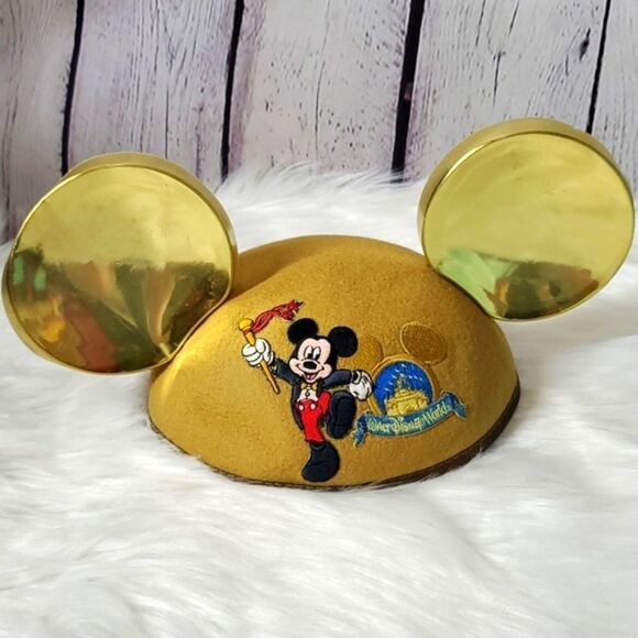 Disney Other - Disney Resort Parks Exclusive - Childs Ears Hat - Mickey Mouse Gold Ears Hat